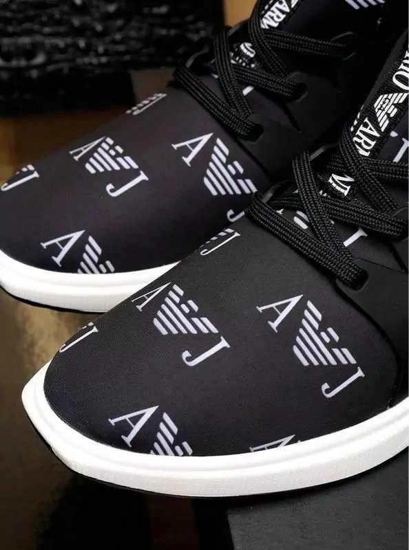 armani ga running mode sneakers printed fabric